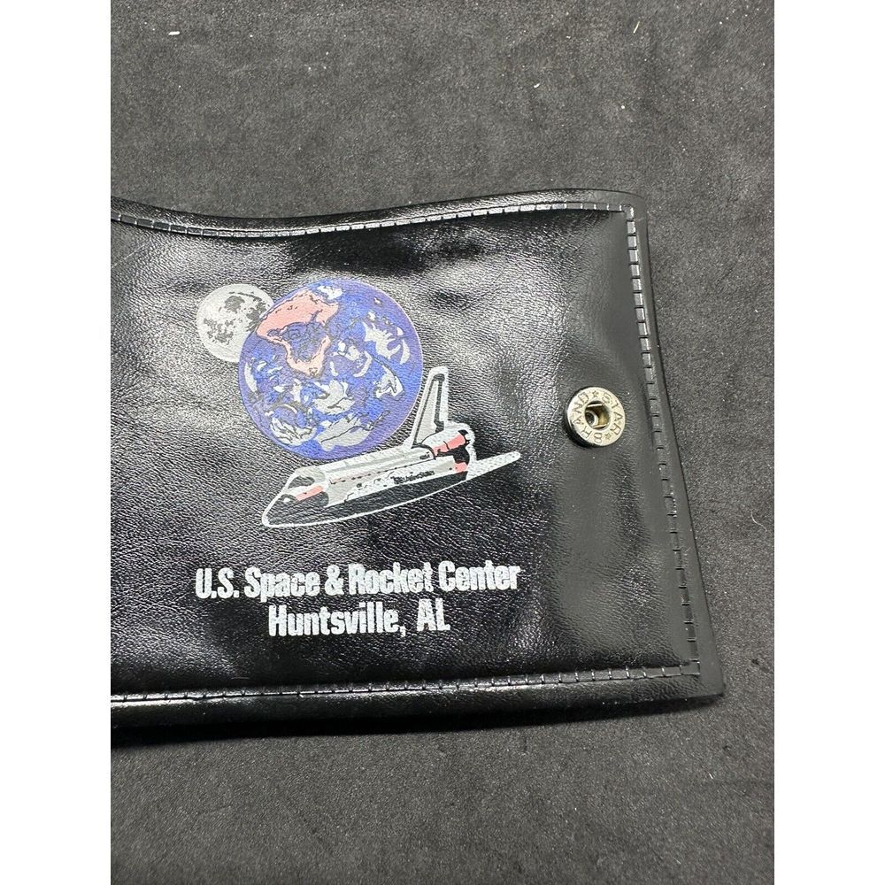 Vintage Nasa Space Shuttle Huntsville Space & Rocket Center Vinyl Wallet 80's